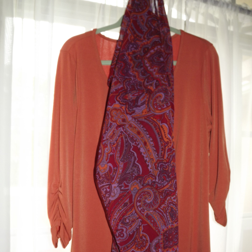 Tunic Top with Infinity Scarf